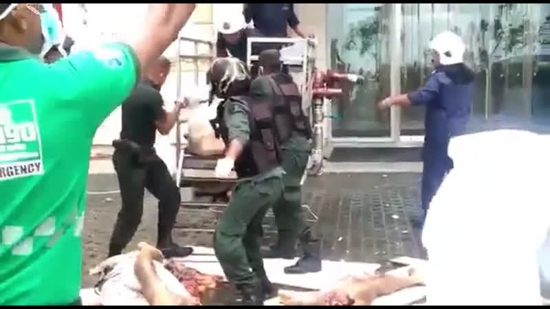 Жуткие последствия терактов на шри ланке появились на видео