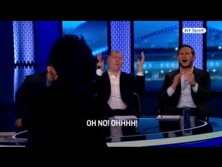 Rio and scholes reaction to that de gea save