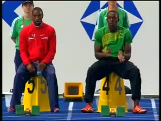 Tyson gay ignores usain bolt