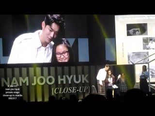 Nam joo hyuk private stage (close up) in manila 092317 lucky fan