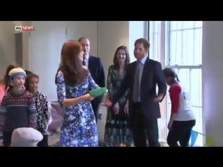 Kate, william and harry go head to head at welly throwing