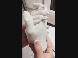 3d слепок рук пары
