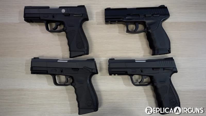 Kwc cybergun taurus pt 24 7 g1 g2 bb and airsoft comparison review