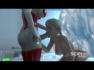 Sci fi passion young girl fucked by hot shemale in orbital space station