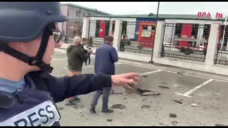 Здание мчс степанакерта после обстрела со стороны вс азербайджана 02 10 2020
