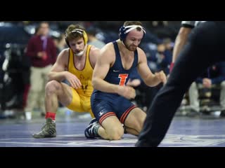 165lbs joey gunther (illinois) dec jacen petersen (arizona state)