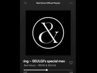 200702 seulgi’s special message for monster on spotify