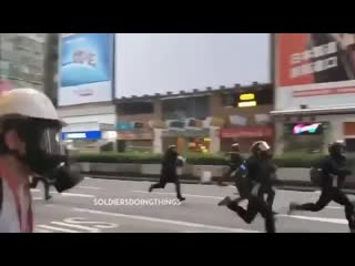 Hong kong so fucked street footages seem like movie clips