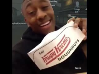 Back at it again at krispy kreme