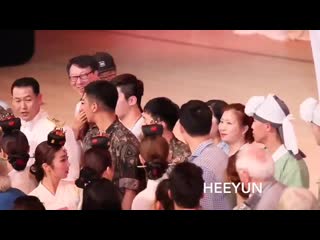 Always mindful in every situation yunho looks awkward hearing loud calls of his name an