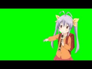 Anime green screen nyanpasu