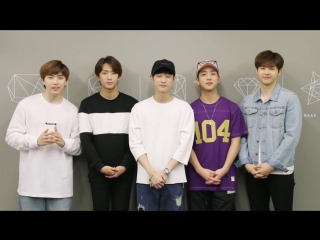 [greetings][150516] b1a4 @ greeting message for "bana may queen" fanmeeting