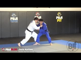 Double tap foot sweep jack hatton