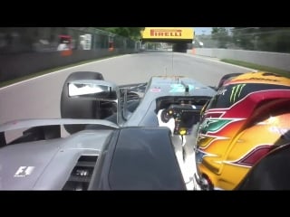 2017 canadian grand prix׃ lewis hamilton onboard pole lap