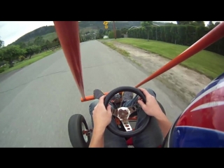 Homemade go kart and mini bike (gopro rollover)