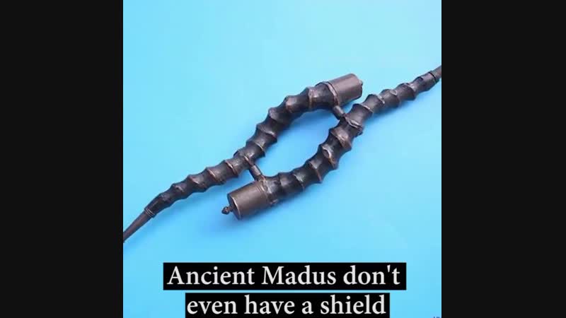 Древнее индийское оружие, которое может атаковать и защищать, известное как мад
