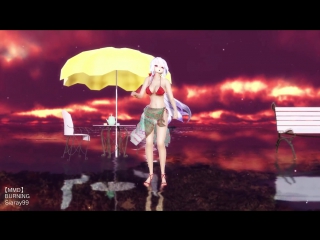 【mmd】burning amuさんver tda haku bikini type b hd 1080p