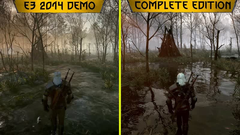 Сравнение некстген версии the witcher 3 с демонстрацией игры 2014 года