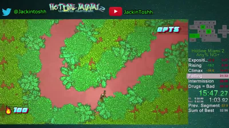[jackintoshh speedruns] hotline miami 2 wrong number ng+ speedrun in 3350