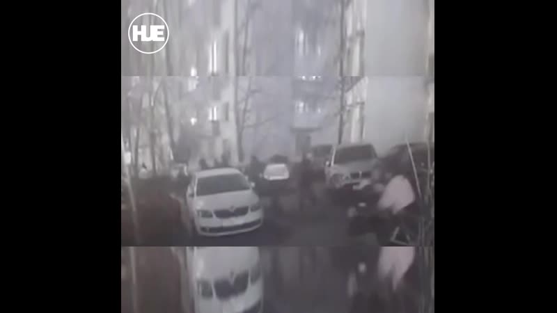 В москве произошла массовая драка дворников