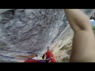 Gopro׃ rock climbing chinas white mountain with abond