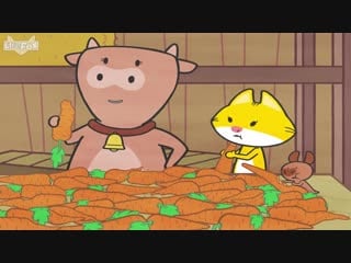 Bat and friends 63 carrots! (小蝙蝠和朋友们 63：胡萝卜！) level 1 chinese by little fox