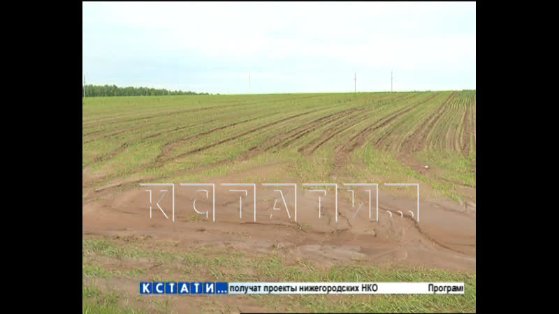 Селевой поток, из за неправильно распаханного поля, сошел на деревню и уничтожил огороды