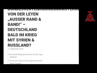 Deutschland bald im krieg mit syrien & russland?