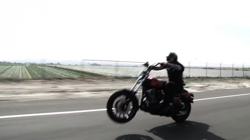 Harley wheelies x unknown industries