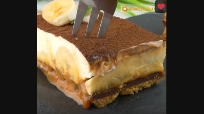 Чизкейк с бананом