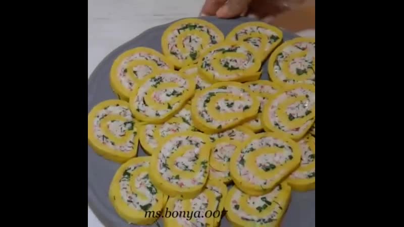 Сырный рулет (ингредиенты в граммах в описании)