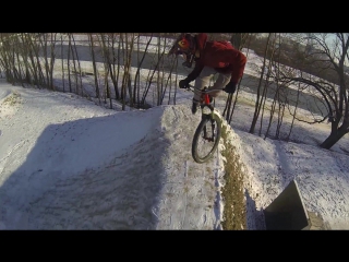 Snow session at dirt park rzeszów