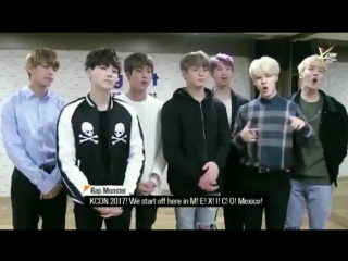 Message | 170223 | bts shout out to fans attending kcon 2017 mexico on march 17~18