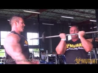 Rich piana и valerio mosca тренироа бицепсов