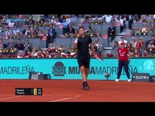 Best shots and rallies as dominic thiem beats rafael nadal mutua madrid open 2