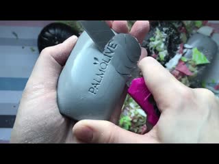 Asmr dry soap satisfying асмр сухое мыло расслабляющее видео