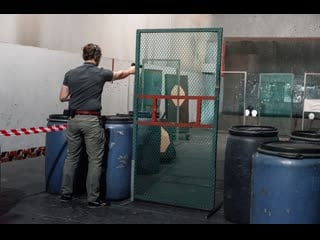 Весёлый выстрел под забором