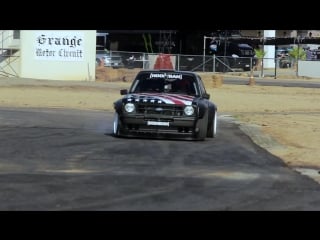 [hoonigan] ryan tuerck gets first go in ken blocks gymkhana escort!