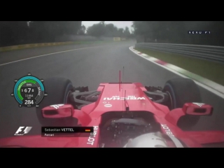 Vettel onboard in the rain | f1 2017 italian gp