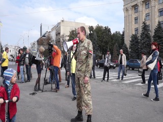Выступление главы правого сектора харькова на митинге перед хода 26 09 2014