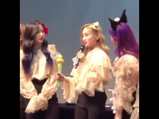 Choerry and hyejoo teasing gowon for her height