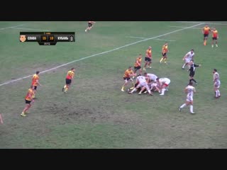 Two tackles for seven second