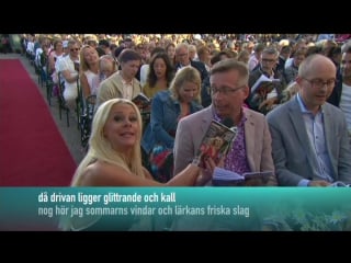 Malena ernman, sanna nielsen and the audience den första gång jag såg dig (allsång på skansen)