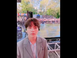 190516 hoseok on bts twt, vhope gma