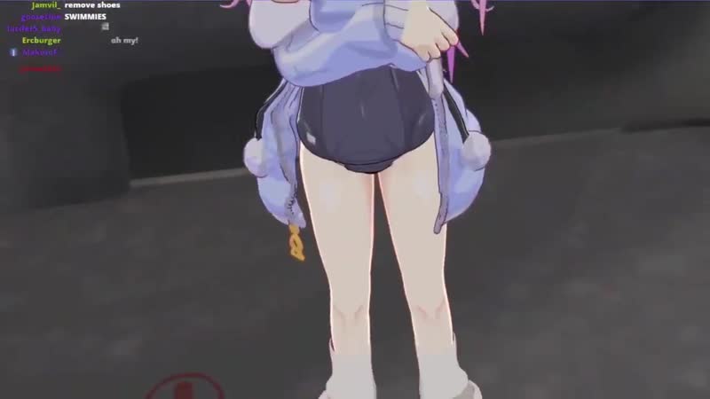 [kamitsurugi] stop looking down, nyanners is in her 1 piece swimsuit