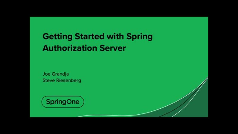 Getting started with spring authorization server