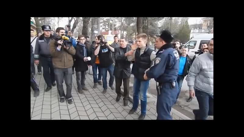 Как 6олвану гончаренко дали в рыло в крыму (керч,март)