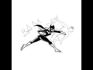 Batgirl vs riddler speeddraw