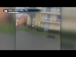Multiple days of flooding rainfall is causing scenes like this in galveston! when will the rain end? updates on weathernationtv