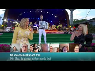 Sanna nielsen, anna bergendahl and viewers calle schewens vals (allsång på skansen 30 06 2020 )